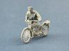 Copper State Models F32-065 British Dispatch Rider pushing his motorcycle (Motorcycle not included) 1/32